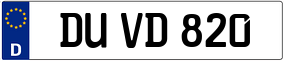 Trailer License Plate
